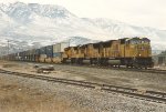 Stack train rolls west